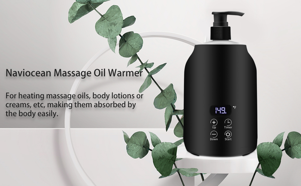 Naviocean Massage Oil Warmer Lotion Warmer Dispenser Heated