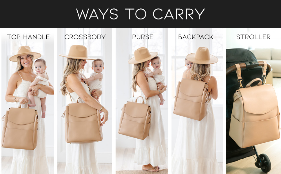 Ways to Carry Diaper Bag
