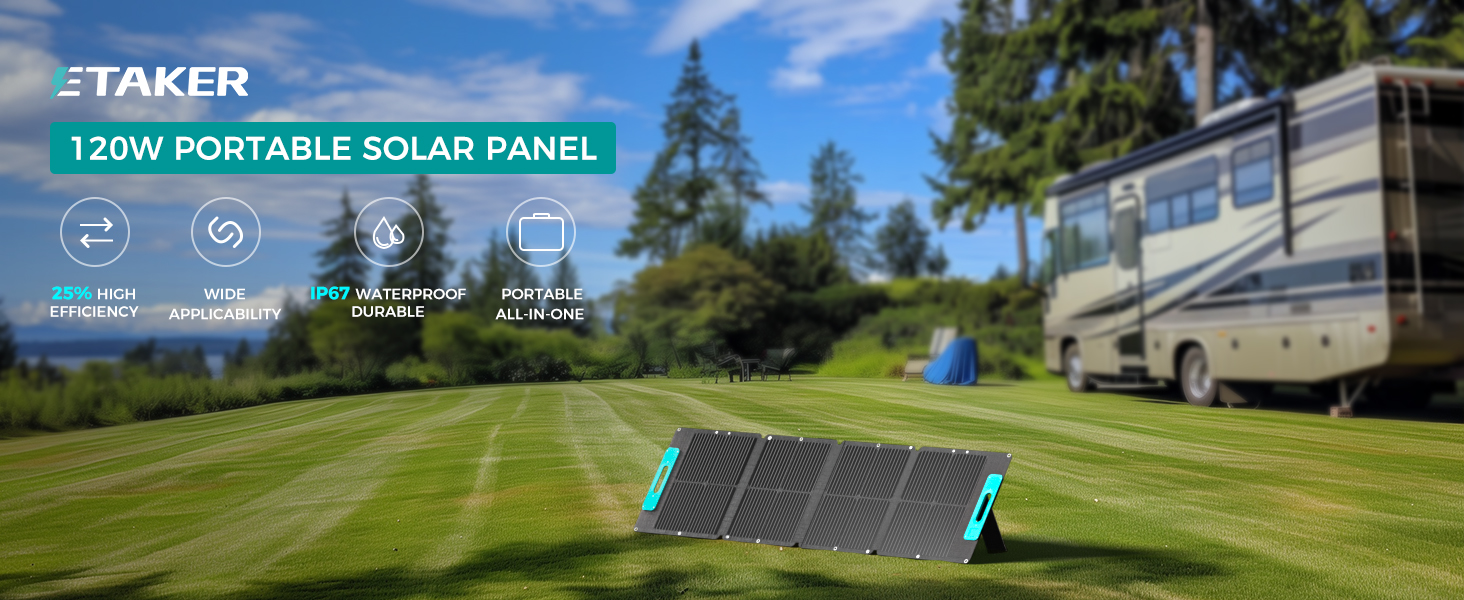 120W PORTABLE SOLAR PANEL