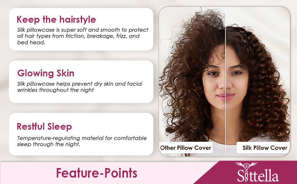 pillow cover , new , white cover ,silk