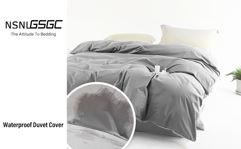 Waterproof Duvet Protector Cover King, Incontinence Reversible Duvet Protector Cover