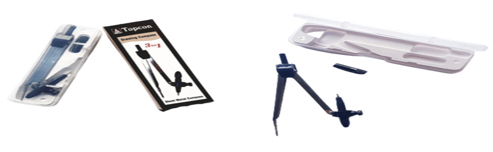 3 in 1 Drawing Compass Box