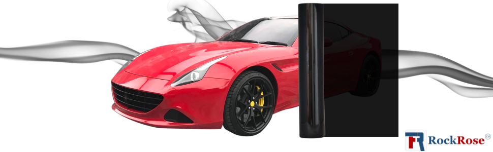 banner red card shadow film tint window roll