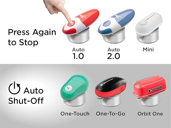 Press again to stop and auto shut-off