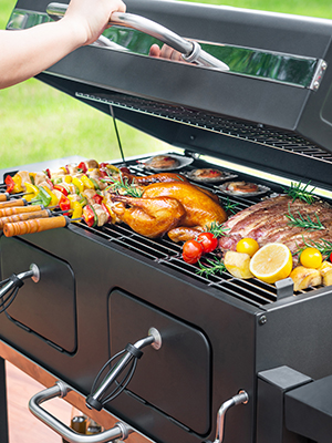 Amazon.com: Kenadne Charcoal Grill Outdoor BBQ Grill, Extra