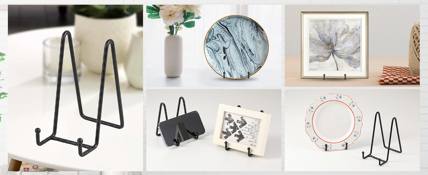 Large Plate Holder Display Stand 10 inch Extra Tall Plate Stands