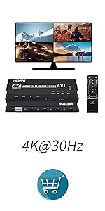 ENBUER HDMI 画面分割器 9入力1出力 1080P 9画面同時表示 ENBUER HDMI 画面分割器 9入力1出力 1080P 9画面同時表示 Amazon