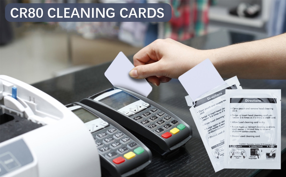 Card Reader Cleaning Cards BIHYM Dual Side Credit Card