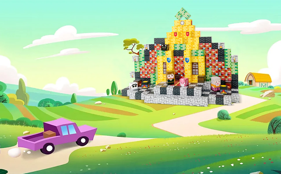 Kieacos Magnetic Blocks, 100PCS Game-Based Magnetic Building Tiles for Kids, Toddler STEM Toys Montessori Sensory Building Blocks for 3-5 6-8 9-12 Year Old Boys & Girls 23 Magnetic Tiles Building Blocks Toddler Toys