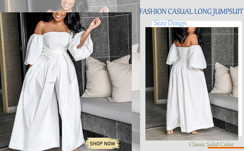 white long puff sleeve dress