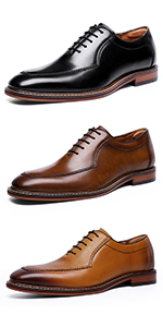 Männer Derby Schnürhalbschuhe Braun Schwarz Herrenschuhe Klassischer Schnürschuhe Abendschuhe Leder