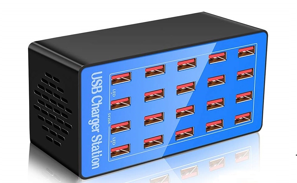 20口蓝色充电器