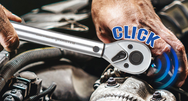 BULLTOOLS 3/8-Inch Drive Click Torque Wrench, Dual-Direction