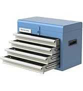 LARBANKE Portable 4 Drawer & Top Storage Tray Tool Box,Metal Tool Box,Hand Carry Tool Cases for T...