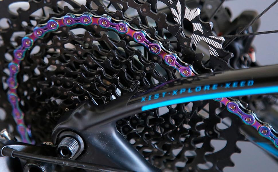 KMC X10 Chain, 10 Speed Bike Chain Compatible with SHIMANO, Campagnolo and SRAM 10