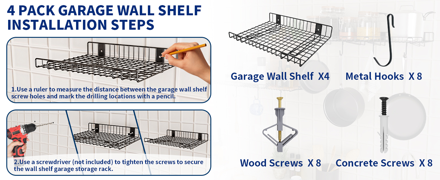 garage wall shelving