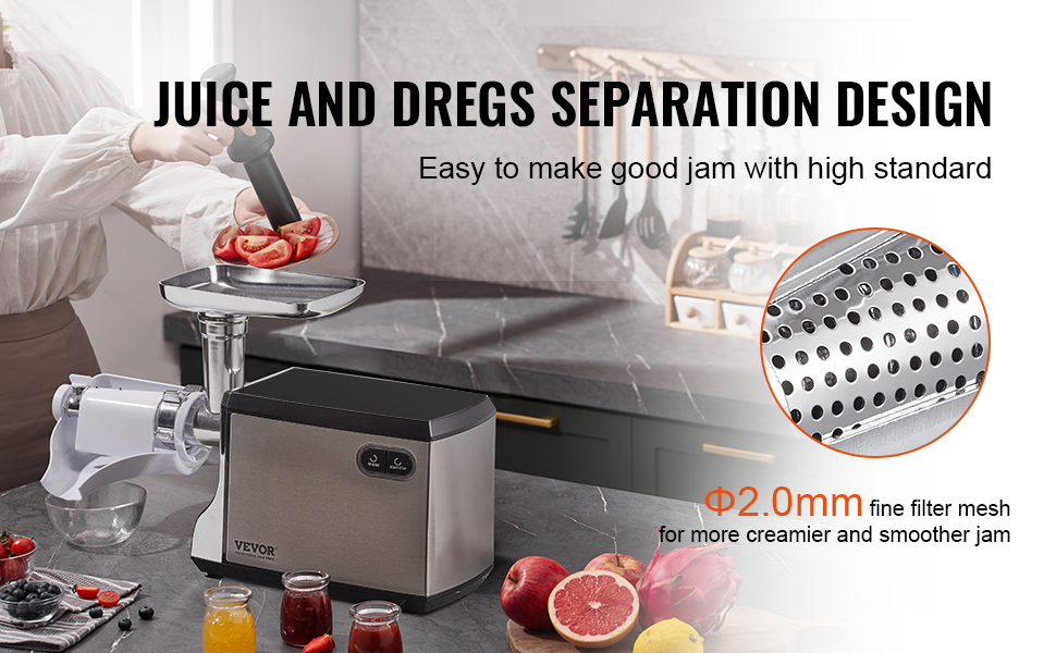 VEVOR Electric Tomato Strainer, 400W Tomato Sauce Maker