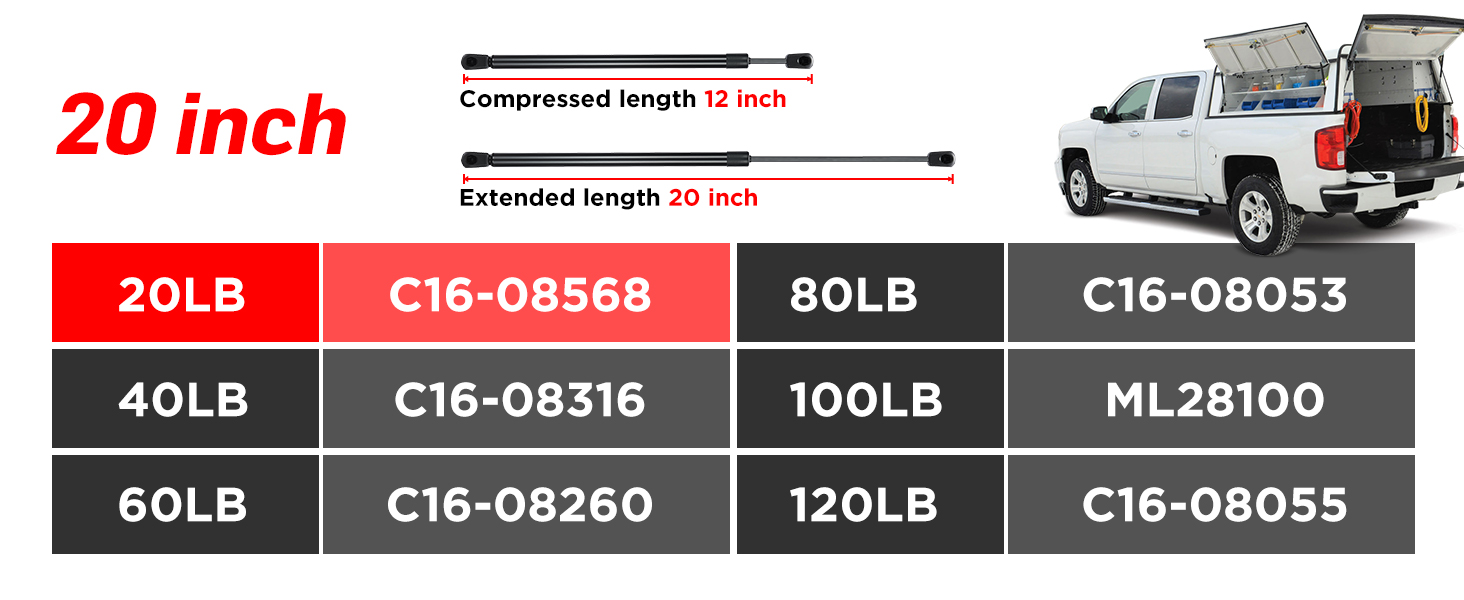 Lift Supports Strut Shocks
