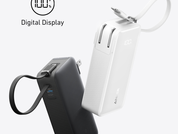 【新品】Anker Power Bank 10000mAh 3in1 ANKER Nano 3-in-1 Power Bank, Foldable AC Plug, 10,000mAh