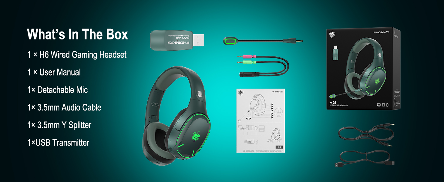 Q6 Wireless Gaming Headset