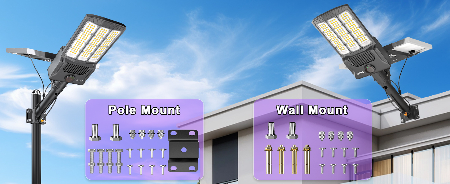 commercial solar parking lot lights