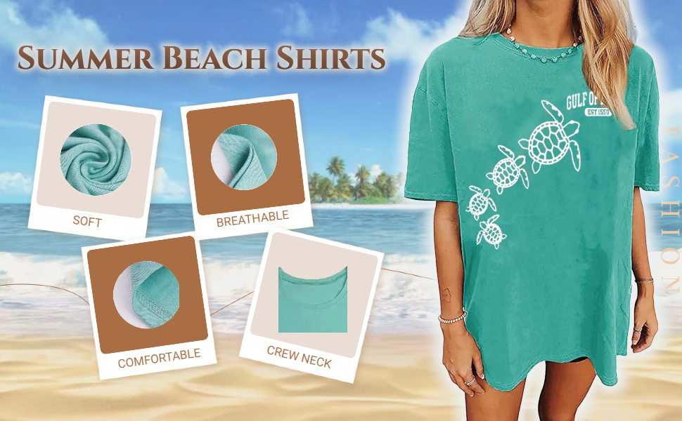 beach vacation shirt for women
