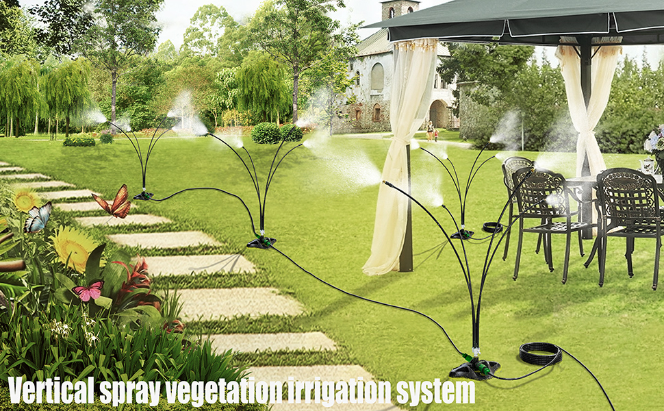 Misters for Outside Patio,Outdoor Misting Cooling System for Lawn Irrigation,Pool,Trampoline