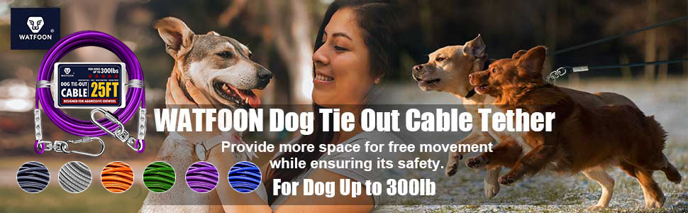 25ft dog tie out cable