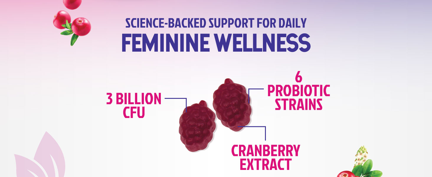 Daily probiotic with cranberry extract 3 billion CFU 6 strains