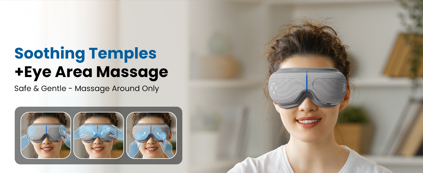 eye massager with heat and cooling eye massager for headaches migraine relief christmas gifts