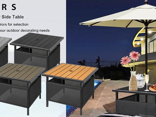 Amazon.com : LZRS Adirondack Square Outdoor Side Table with