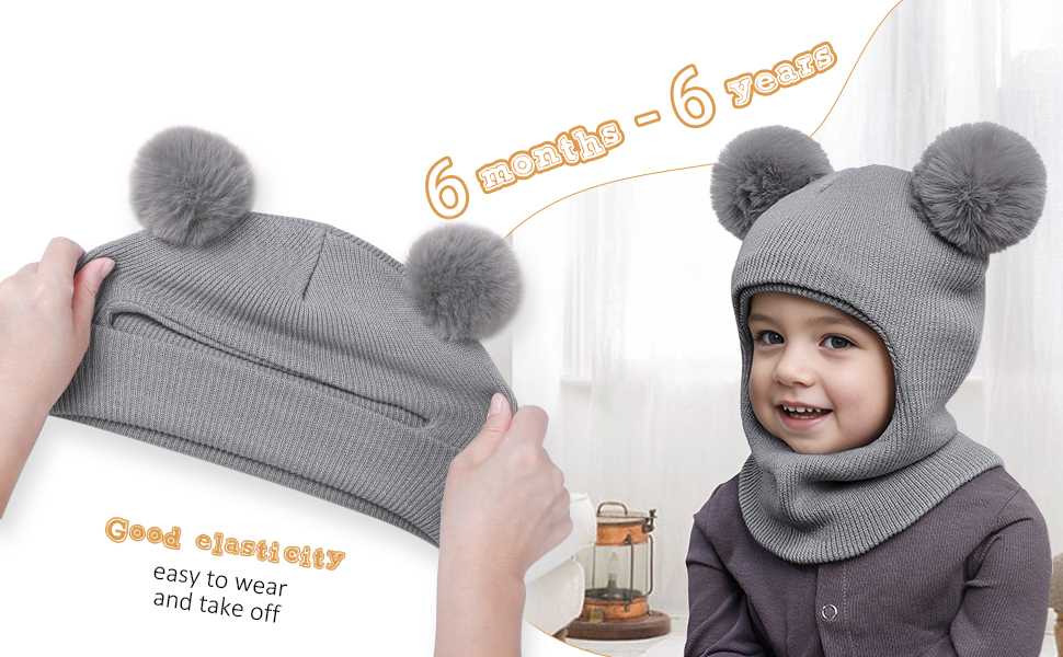 children warm hat scarf