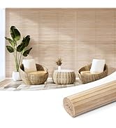 Art3d Natural Bamboo Wall Panel for Interior Wall Decor, Renewable Pole Wrap Wainscoting Paneling...