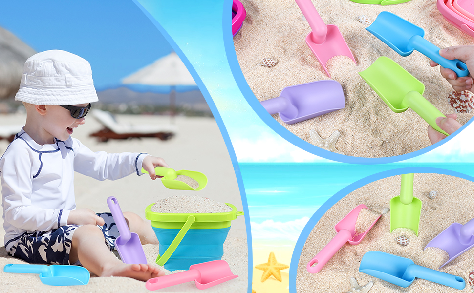 Collapsible Beach Bucket Set