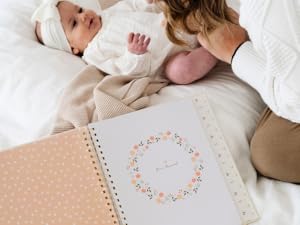 Peachly baby memory book album girls and boys photo books for mom to be baby registry search gift