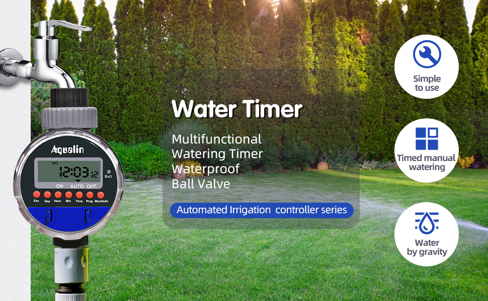 Aqualin Hose Water Tap Timer Garden Irrigation System Controller
