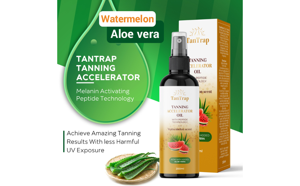 TanTrap Peptide Tanning Accelerator Oil (200ml) Melanin Activating