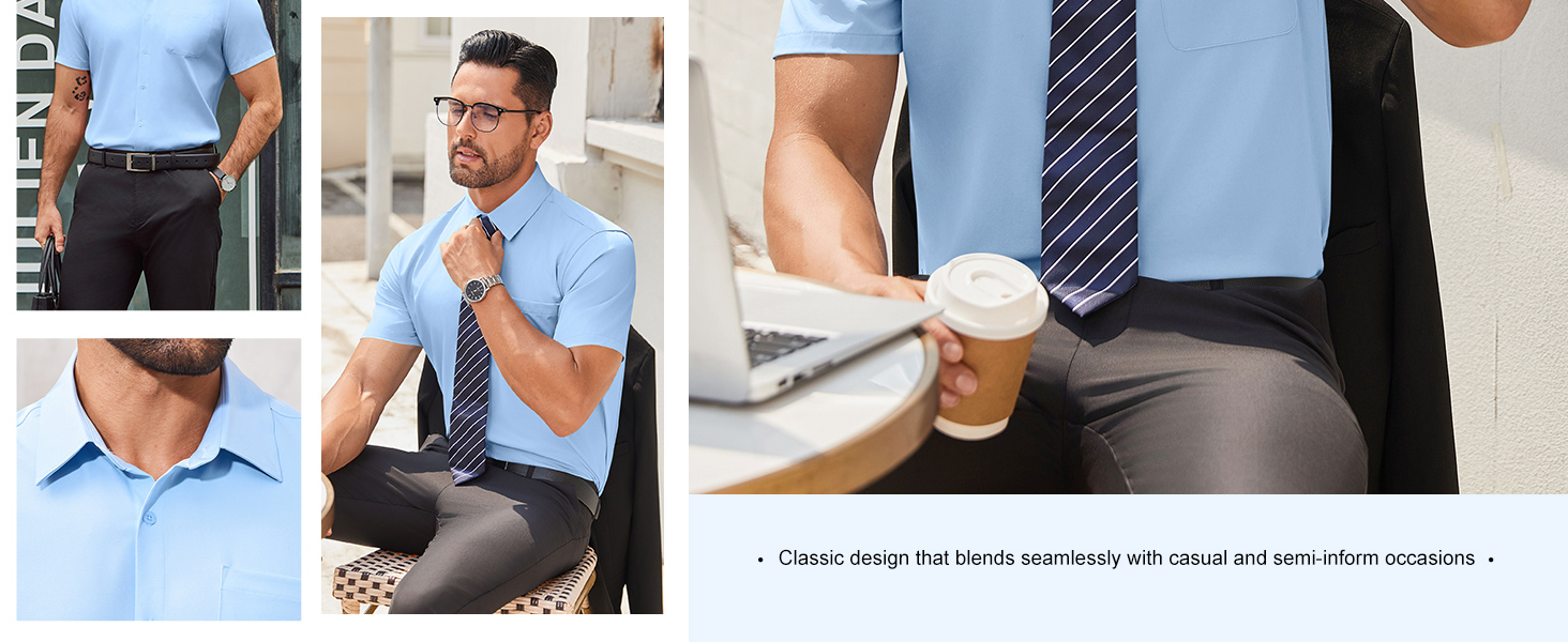 mens stretch dress shirt