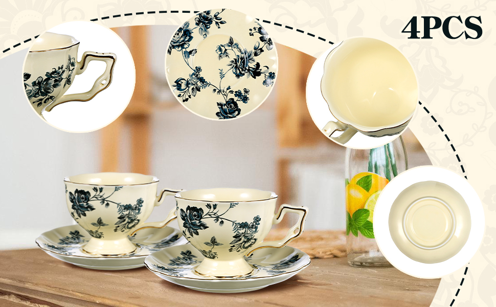 Coffee Cups with Saucers