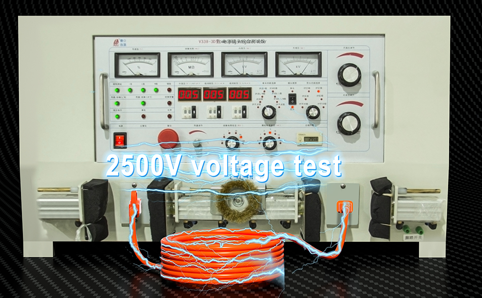 HUANCHAIN 100 FT Outdoor Extension Cord Waterproof,16/2 Flexible Cold