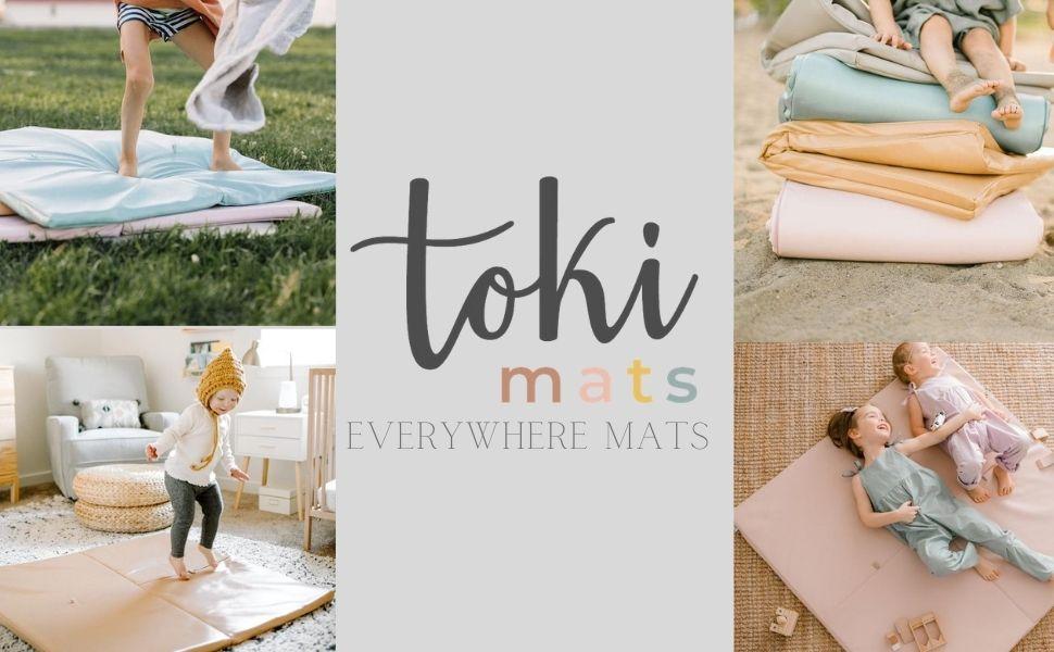 Toki Mats Mega Play Mat 55 Inches x 55 InchesRainbow