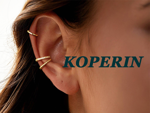 Amazon.com: koperin Dainty Chunky Ear Cuffs Non Piercing