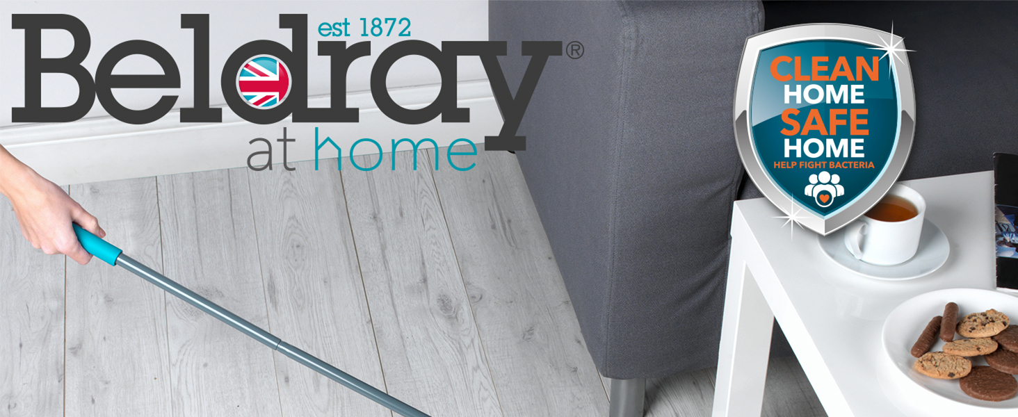 Beldray LA024855TQ Carpet Sweeper Manual Floor Cleaner, Roller To