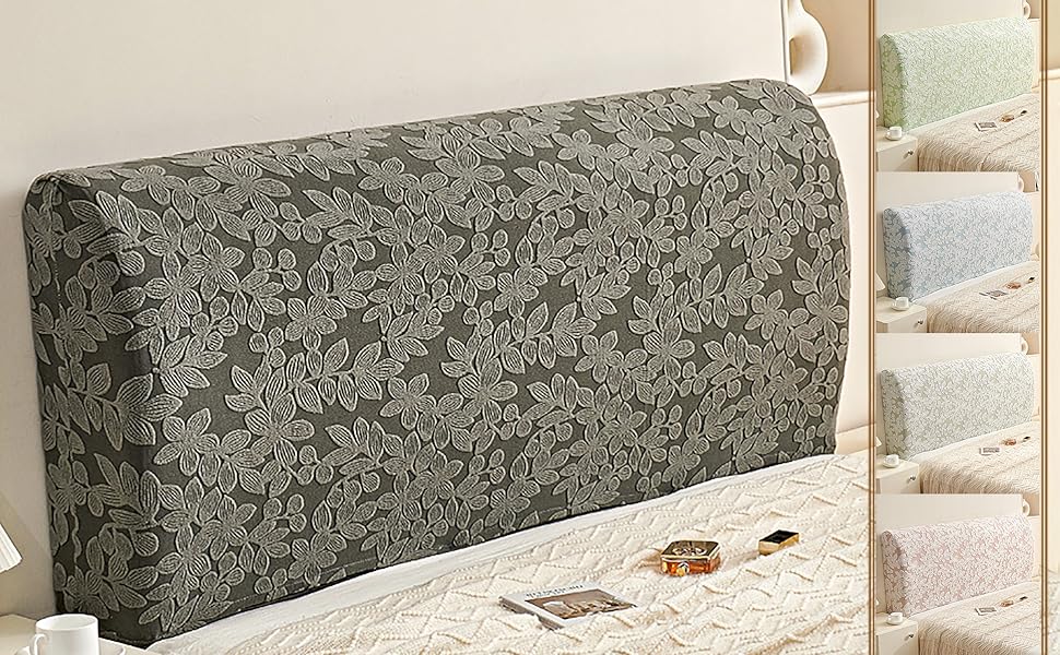 GZYLCH Stretch Bed Headboard Cover, Jacquard Headboard