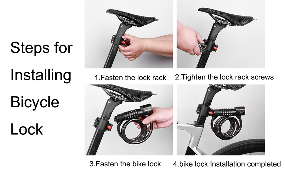 steps for installing bicycle lock