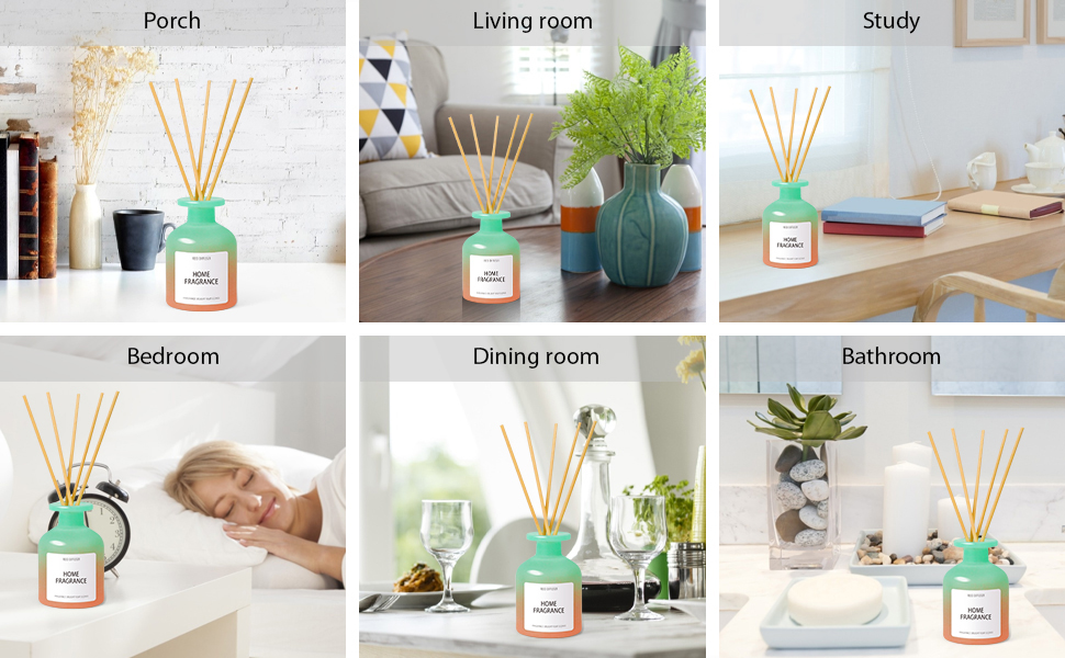 Reed Diffusers for Home, Scented Reed Diffusers for Women, Aromatherapy