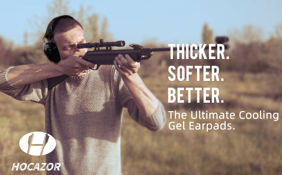 Hocazor Replacement Gel Ear Pads Fit for Peltor Tactical