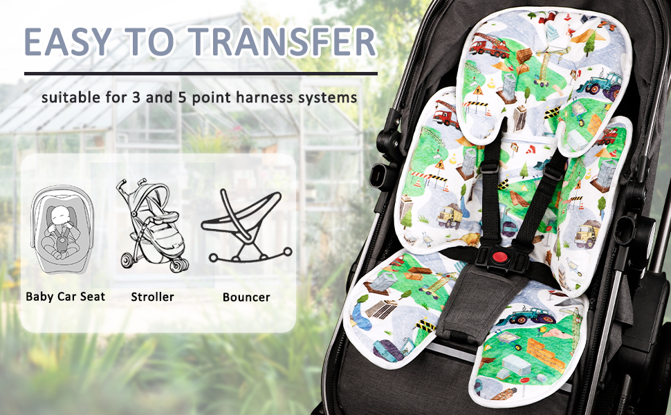 Almohada Para Bebe Recien Nacido CARUILI Infant Car Seat Insert, 2