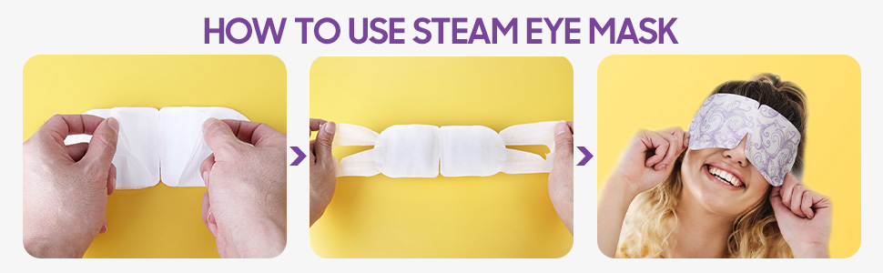 Steam Eye Mask, 10Pcs Heated Eye Mask Warm Compress for Eyes, Disposable Self Heating Eye Mask for Sleep, Travel Essentials and Relaxation Gifts for Women (Lavender) 25 Steam Eye Mask, 10Pcs Heated Eye Mask Warm Compress for Eyes, Disposable Self Heating Eye Mask