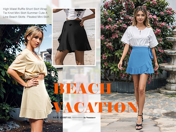 【Raucohouse】Core pleated button wrap mini skirt Wrap Pleated Mini Skirt CO330 | Parallel